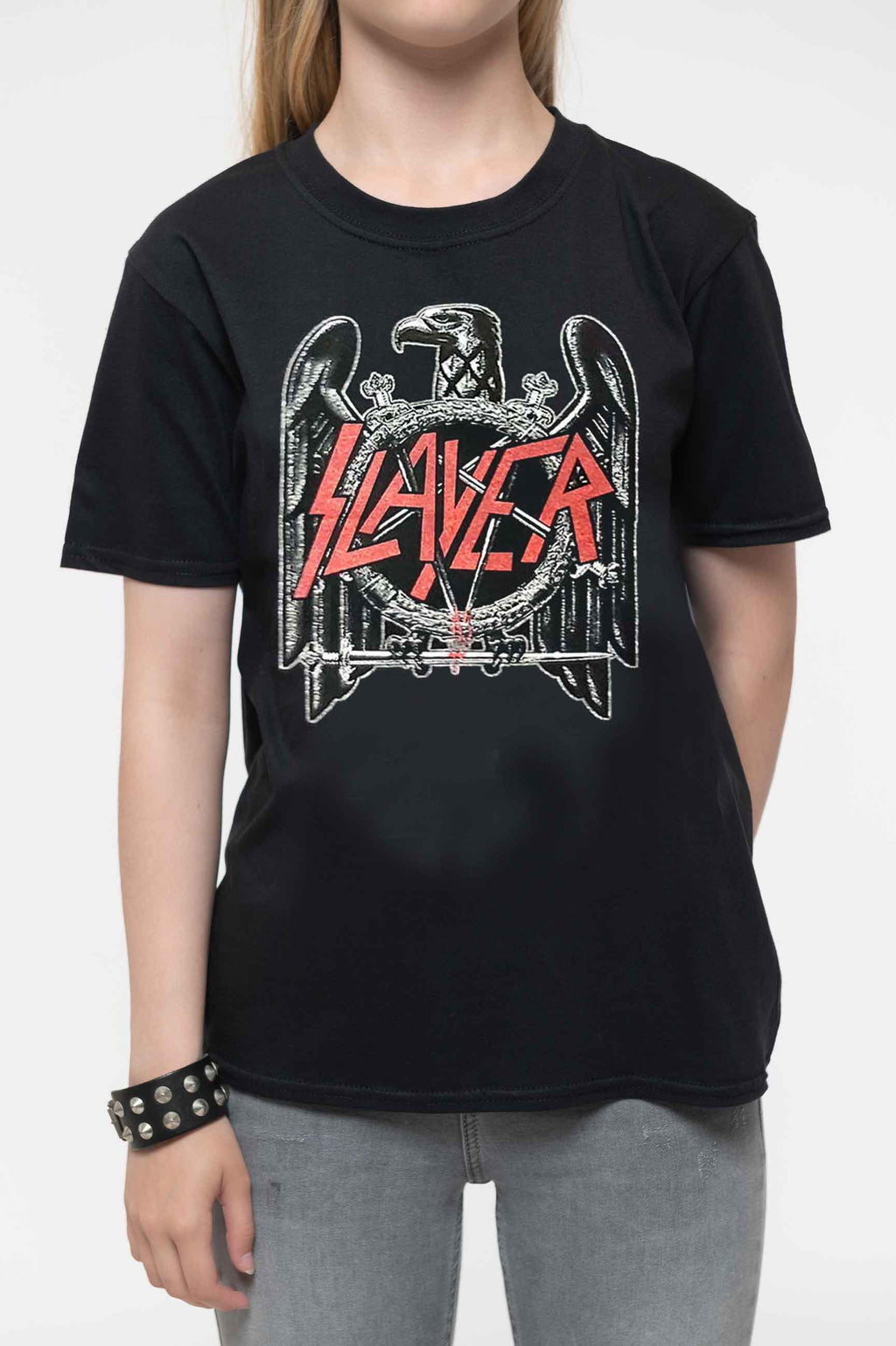 Slayer Kids Gold Eagle Band Logo Tee product image 3