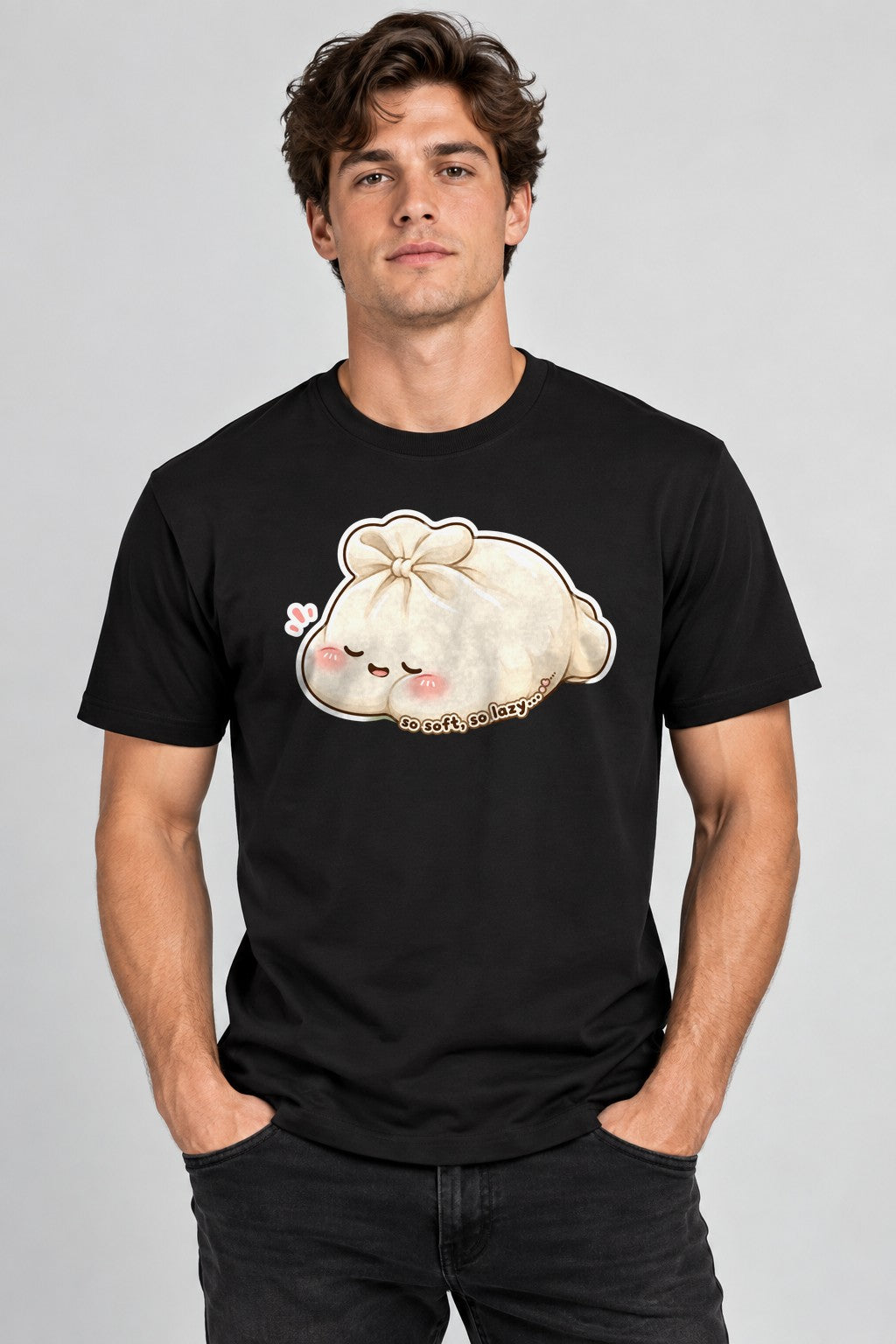 So Soft So Lazy - Cute Dumpling Bao Asian Food Graphic product image 2