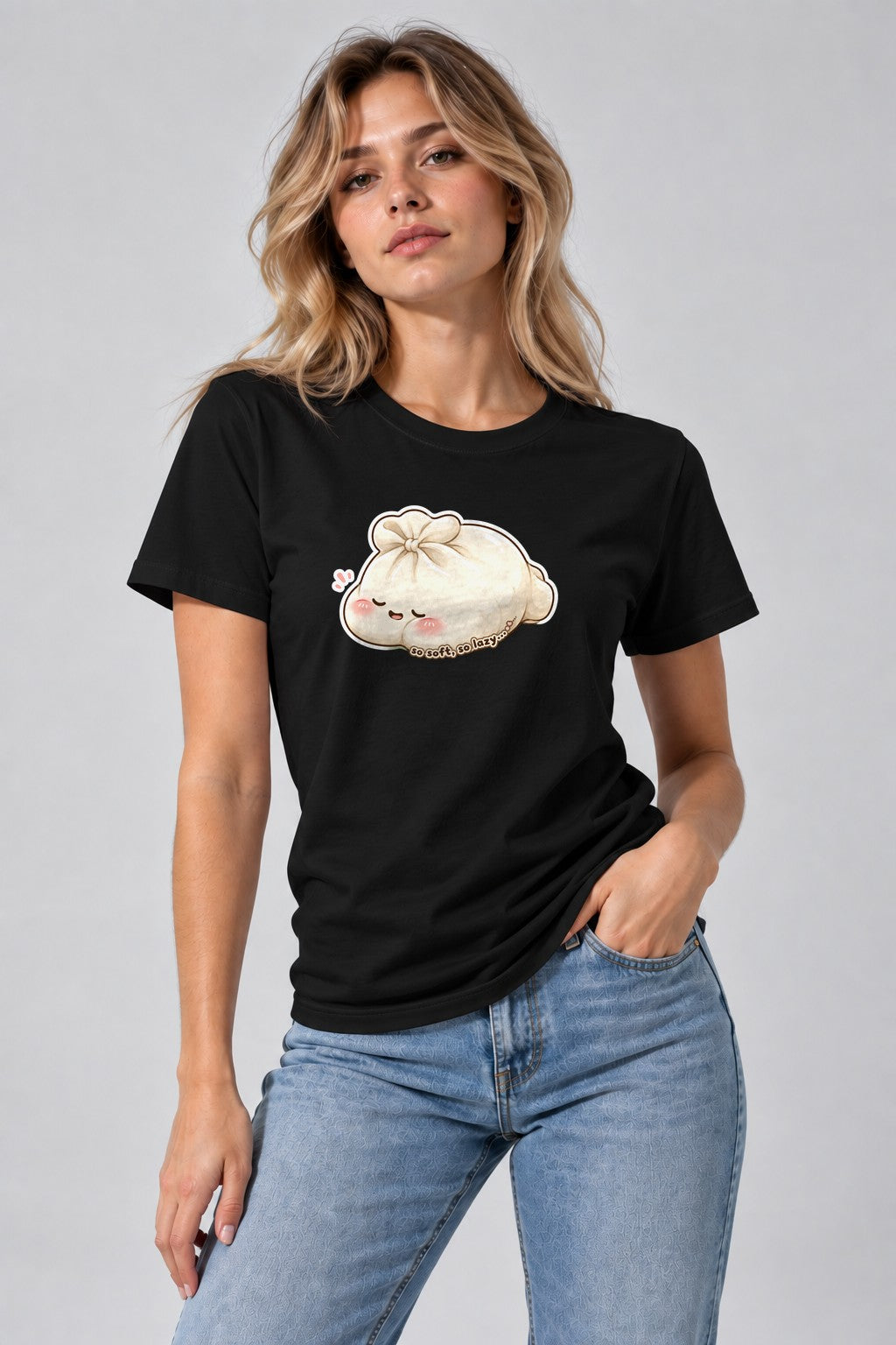 So Soft So Lazy - Cute Dumpling Bao Asian Food Graphic product image 2