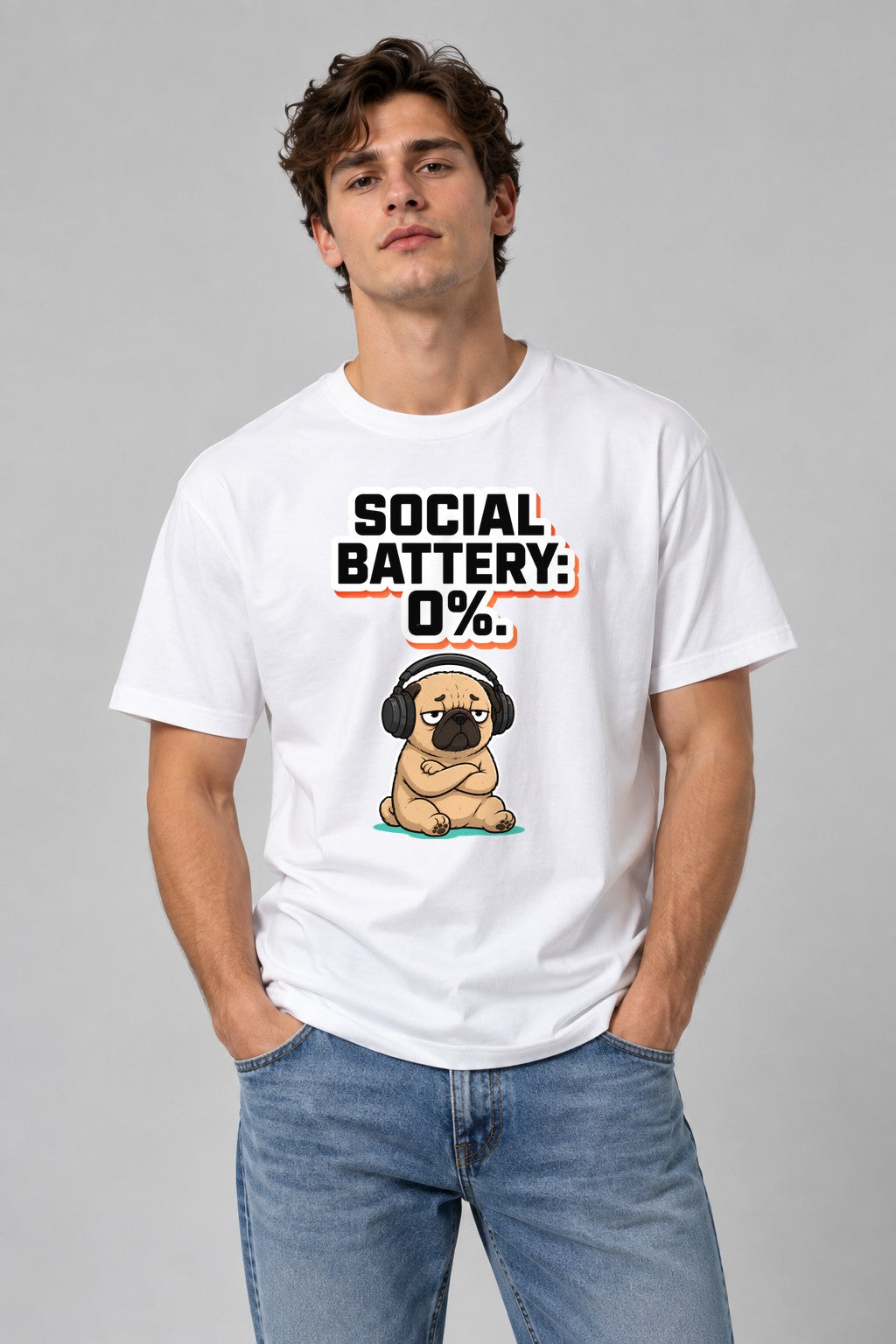 Social Battery Zero Pug product image 1