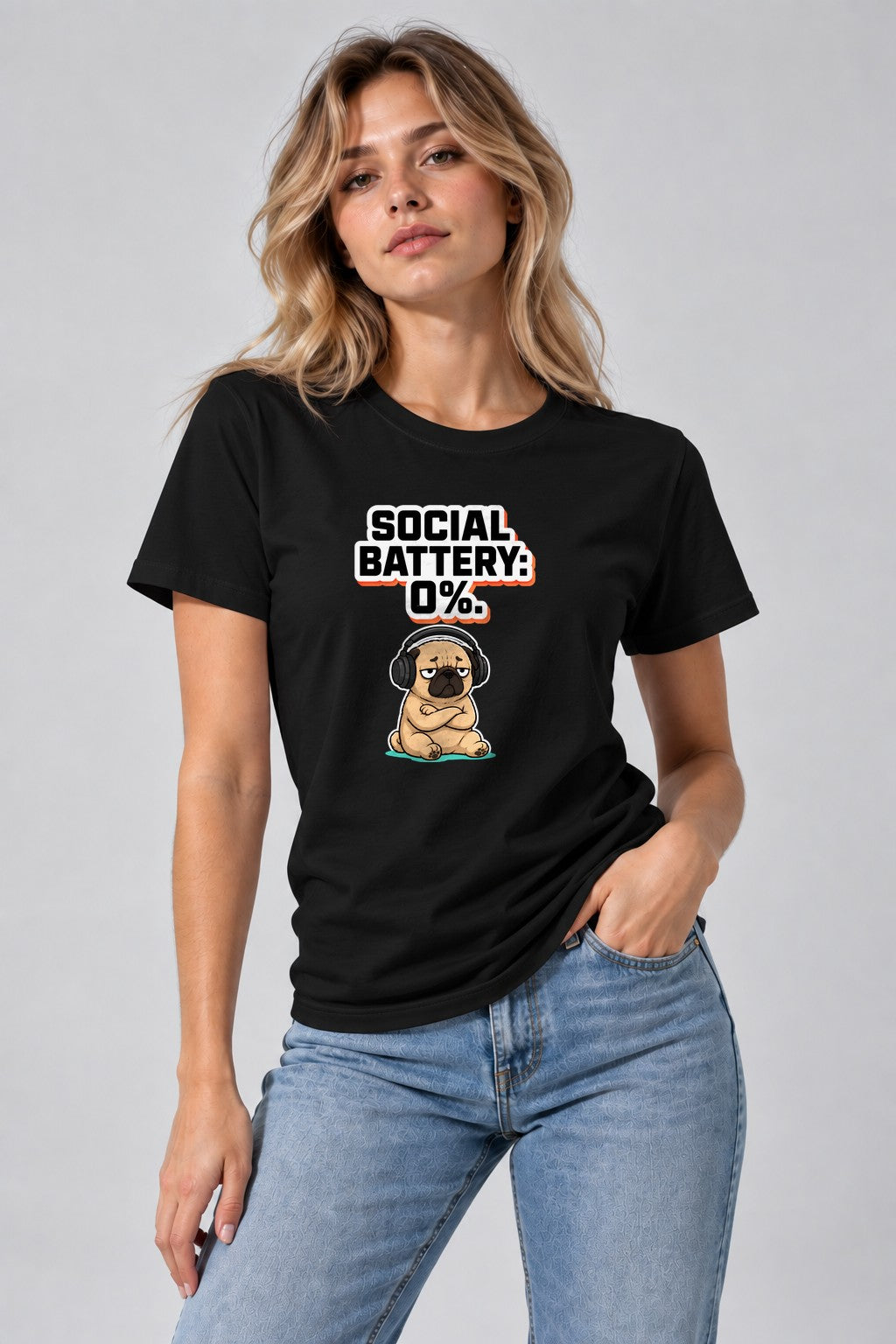 Social Battery Zero Pug product image 2