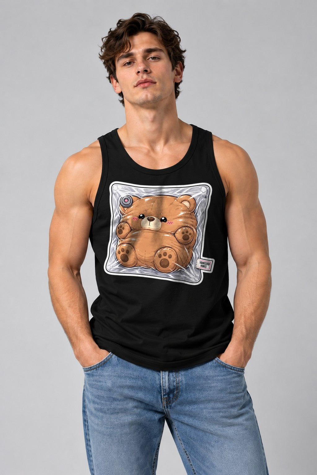 Squeezed Vibes - Cute Vacuum Sealed Teddy Bear Introvert product image 2
