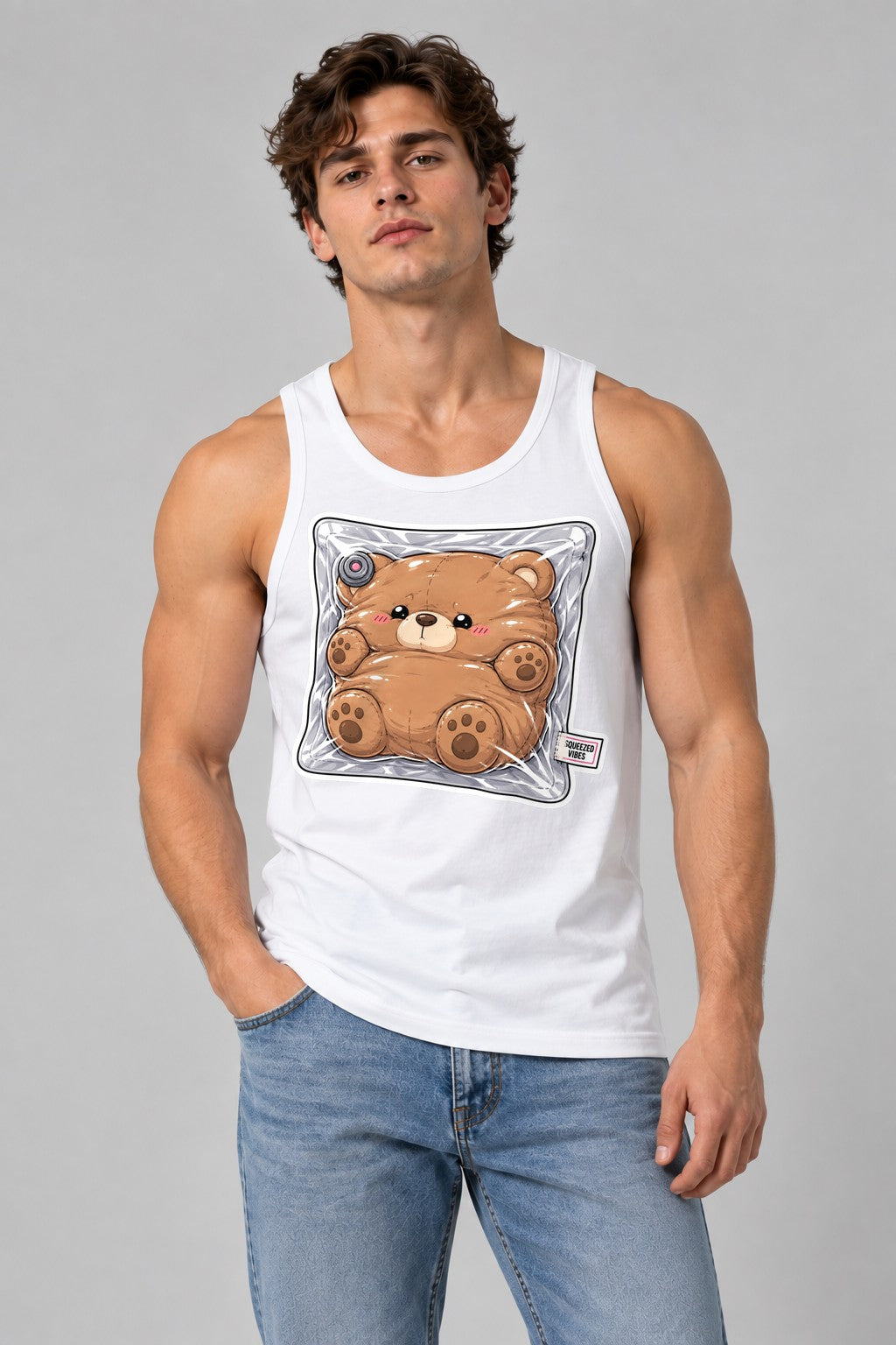 Squeezed Vibes - Cute Vacuum Sealed Teddy Bear Introvert product image 1