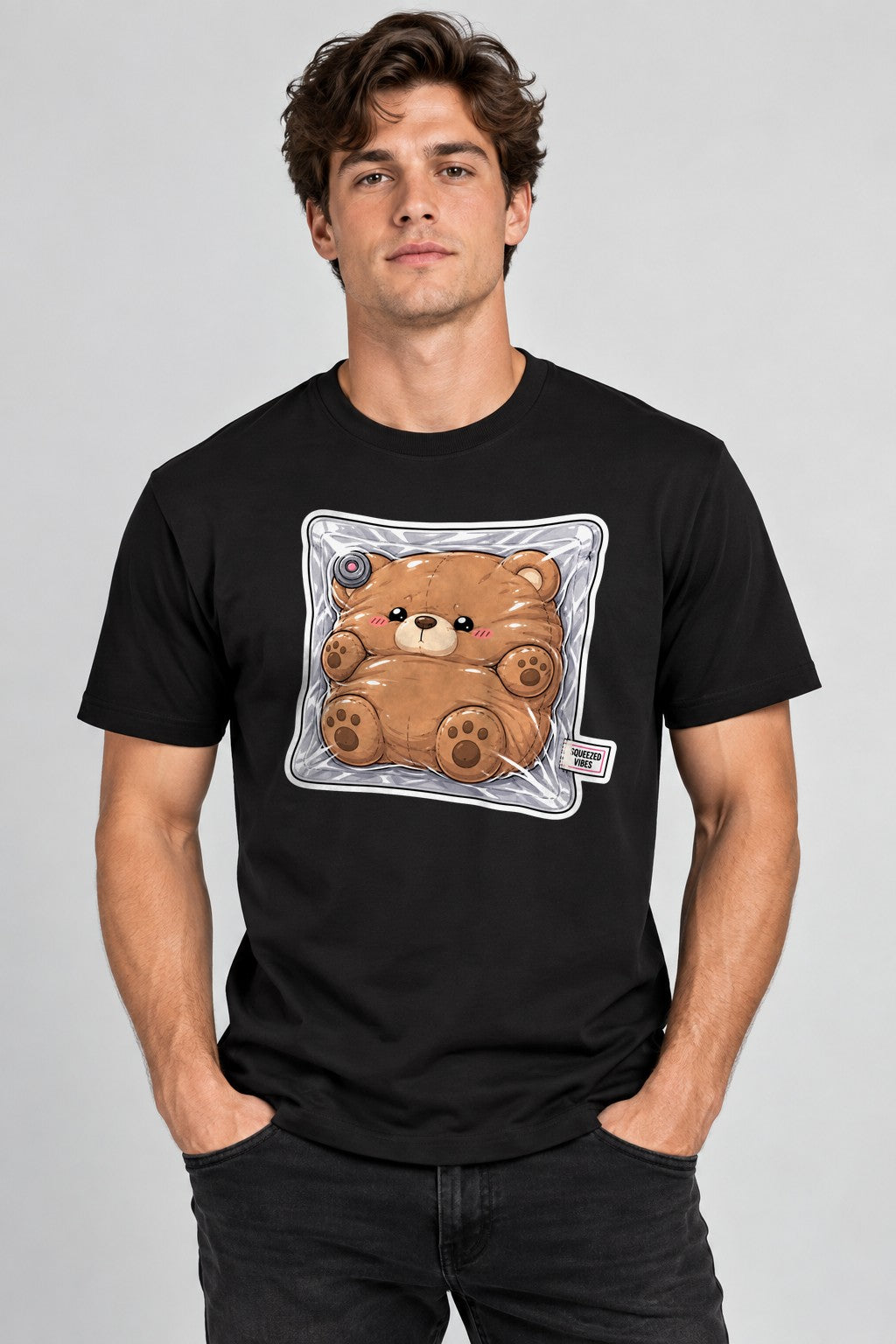Squeezed Vibes - Cute Vacuum Sealed Teddy Bear Introvert product image 2