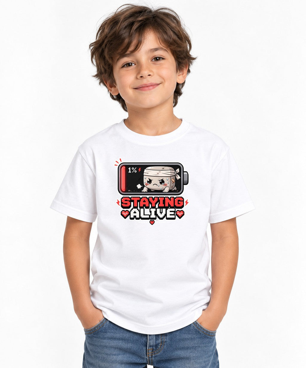 Staying Alive - Low Battery 1 Percent Cute Gamer Exhausted product image 1
