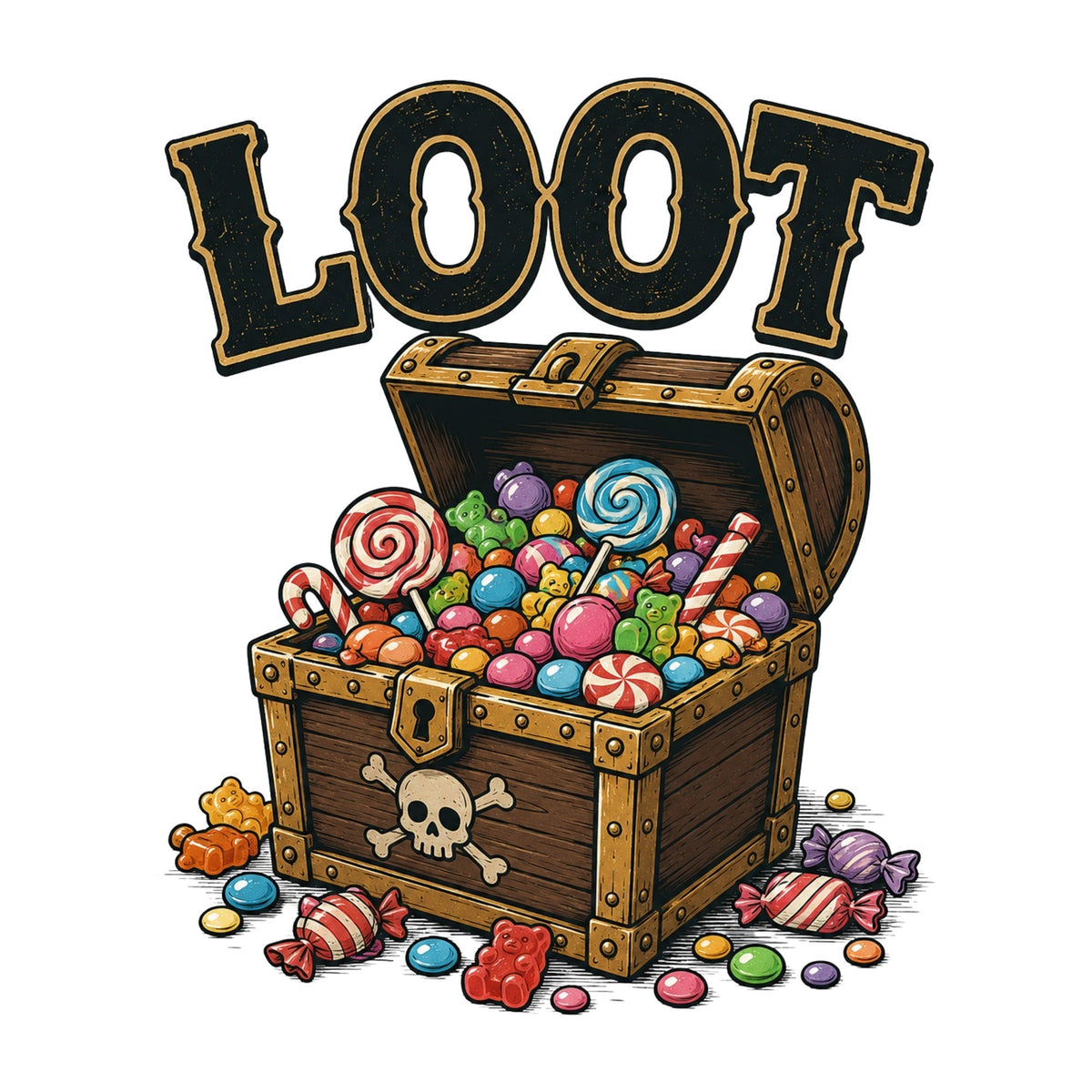 Sweet Candy Loot Treasure Chest