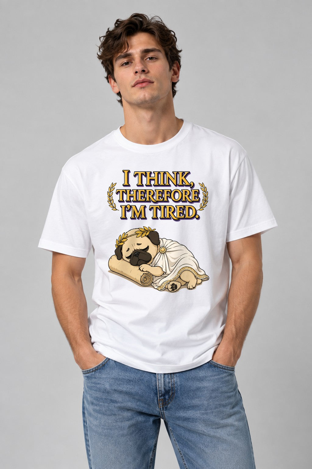 Thinking Tired Philosopher Pug product image 1