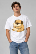 Tired Pug Hugging Pillow Funny Sleep Nap Lover Grumpy Dog Humor