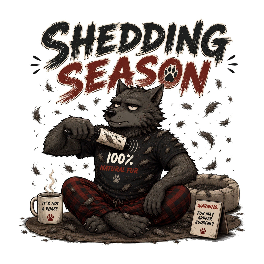 Werewolf Shedding Season Natural Fur Humor product image 3